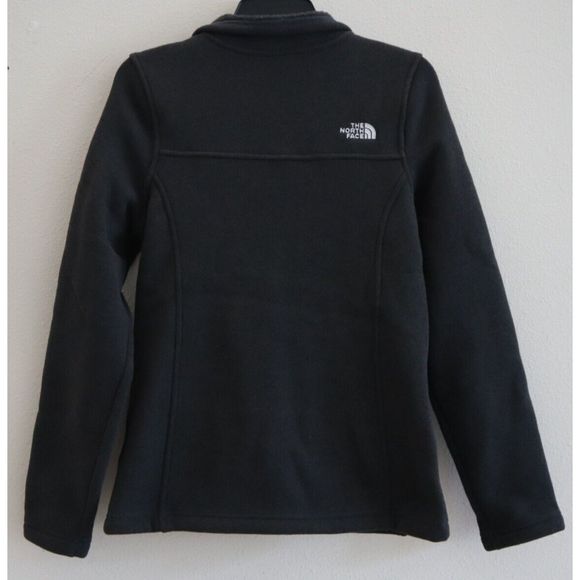 The North Face Women's Sz XL Dark Gray Heather Maggy Fleece Full Zip Sweater - Picture 3 of 12